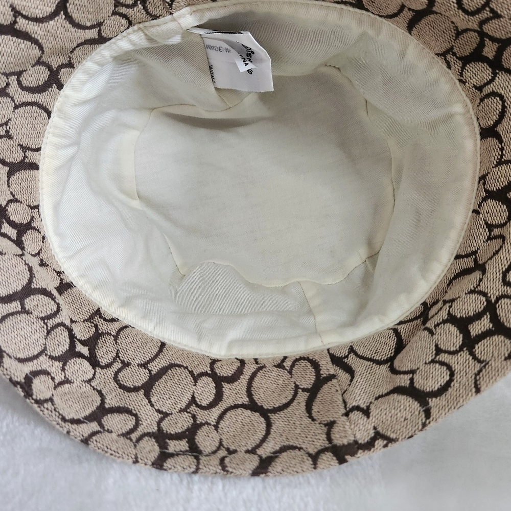 Walt Disney World Mickey Mouse Silhouette Tan Brown Bucket Hat - Picture 11 of 13